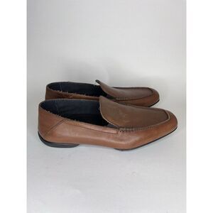 Right Bank Shoe Co. Brown Leather Slip On Italy Loafers Shoes Men Sz 11M US/44EU